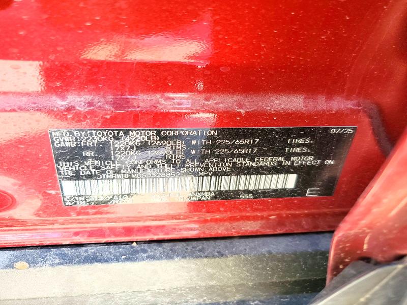 Продажа на аукционе авто 2025 Toyota Rav4 Hybrid, vin: JTMRWRFV0SD328852, номер лота: 54078916
