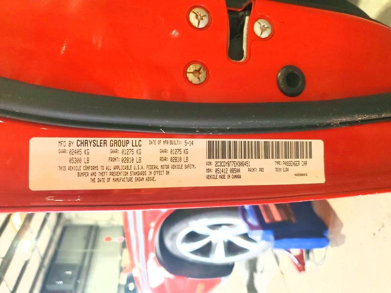 Продажа на аукционе авто 2014 Dodge Challenger, vin: 2C3CDYBT7EH306451, номер лота: 54391736