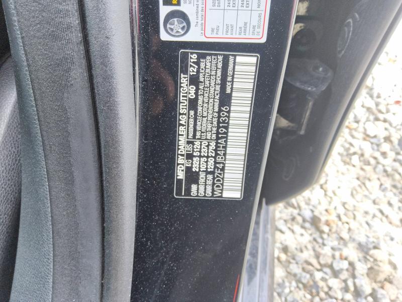 Aukcja sprzedaży 2017 Mercedes-benz E, vin: WDDZF4JB4HA191396, numer aukcji: 52006086