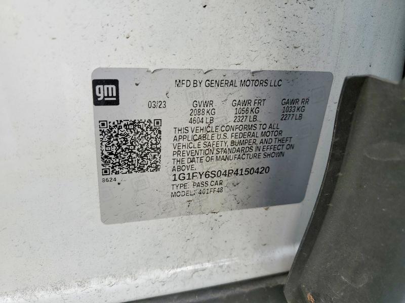 Продаж на аукціоні авто 2023 Chevrolet Bolt Euv, vin: 1G1FY6S04P4150420, номер лоту: 54152316