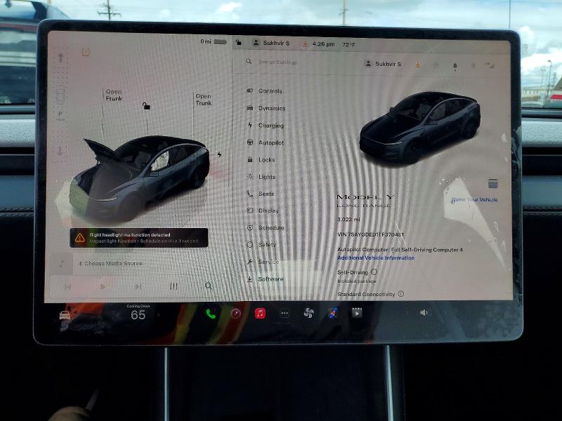 Aukcja sprzedaży 2026 Tesla Model Y, vin: 7SAYGDED1TF370481, numer aukcji: 52569396