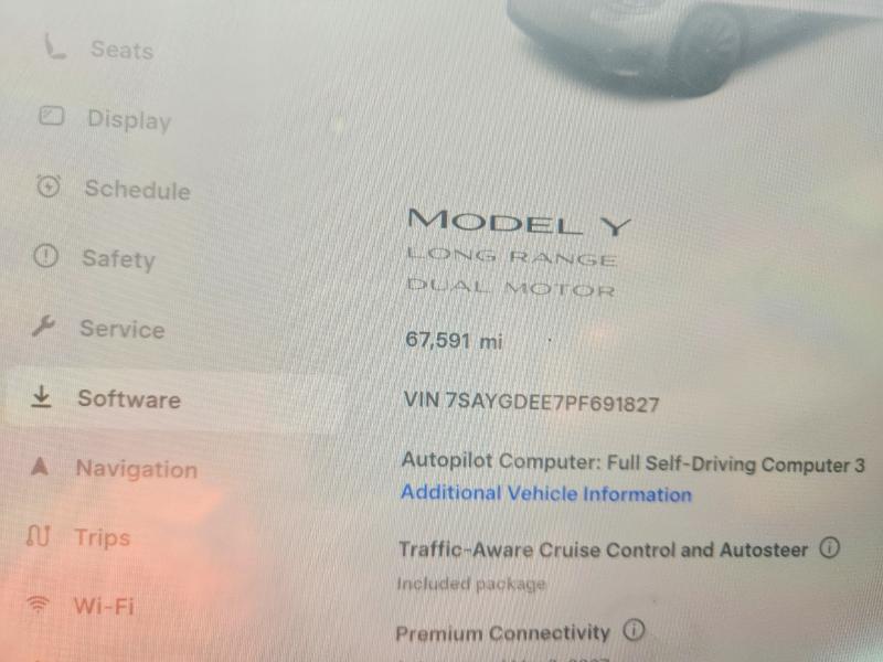 Aukcja sprzedaży 2023 Tesla Model Y, vin: 7SAYGDEE7PF691827, numer aukcji: 52715146