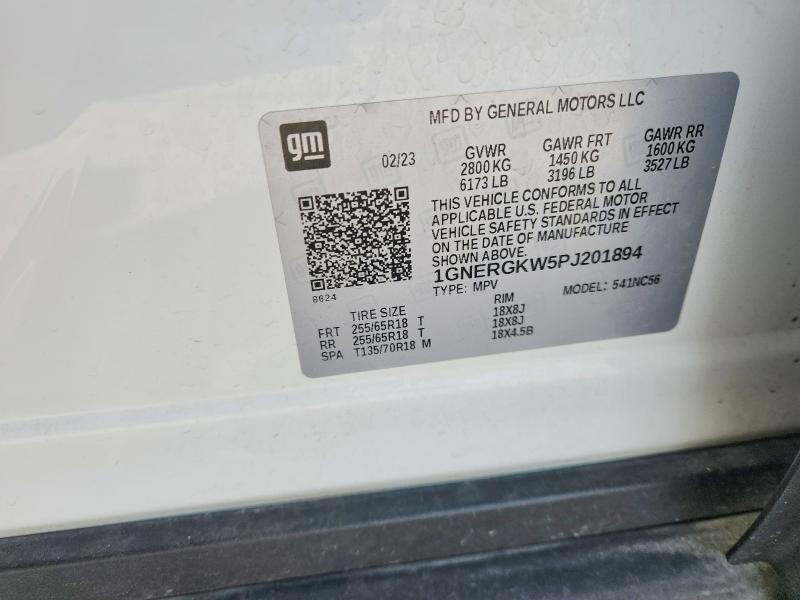 Продаж на аукціоні авто 2023 Chevrolet Traverse, vin: 1GNERGKW5PJ201894, номер лоту: 52229376