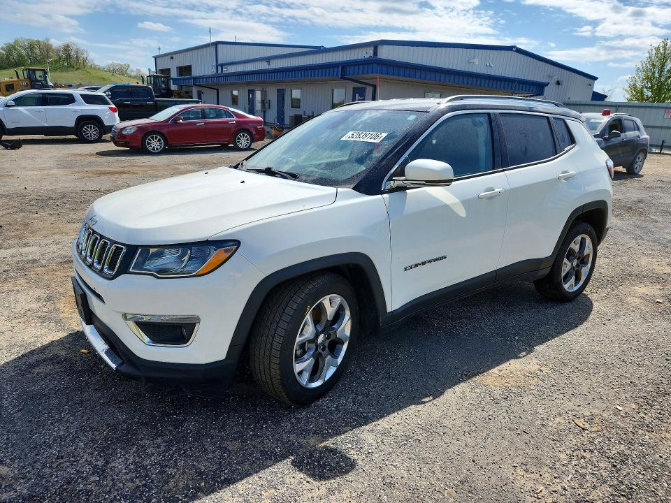 2018 Jeep Compass მანქანა იყიდება აუქციონზე, vin: 3C4NJDCB2JT470350, აუქციონის ნომერი: 52839106
