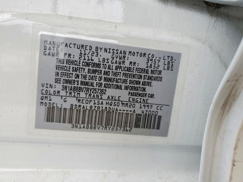 Продажа на аукционе авто 2024 Nissan Sentra, vin: 3N1AB8BV7RY257362, номер лота: 53084996