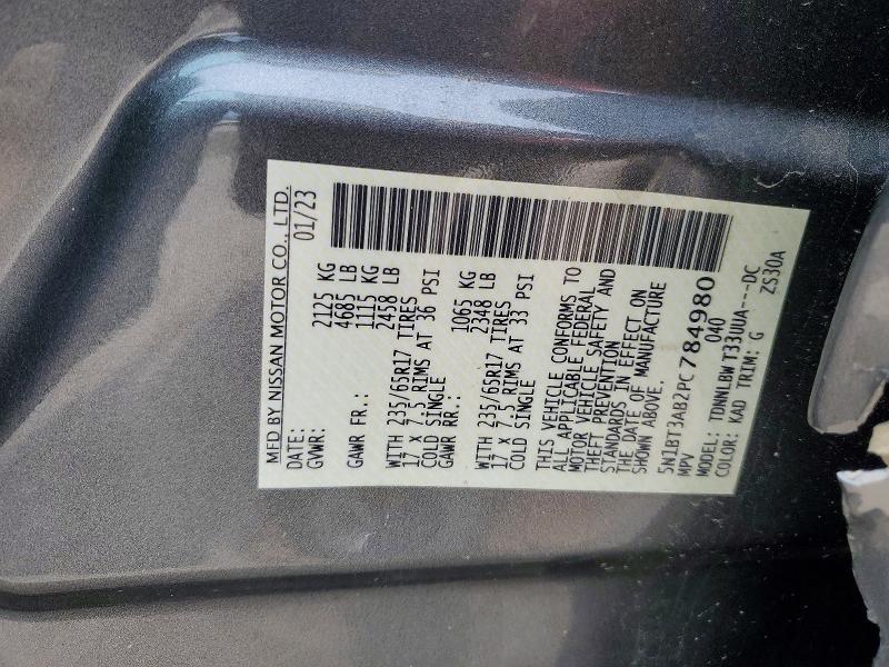 Продаж на аукціоні авто 2023 Nissan Rogue, vin: 5N1BT3AB2PC784980, номер лоту: 54580606