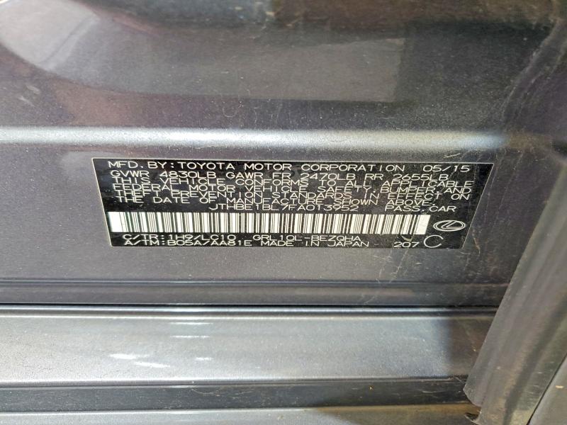 52070276 :رقم المزاد ، JTHBE1BL7FA013952 vin ، 2015 Lexus Gs مزاد بيع