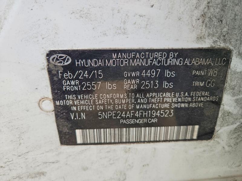 Продаж на аукціоні авто 2015 Hyundai Sonata, vin: 5NPE24AF4FH194523, номер лоту: 52623916