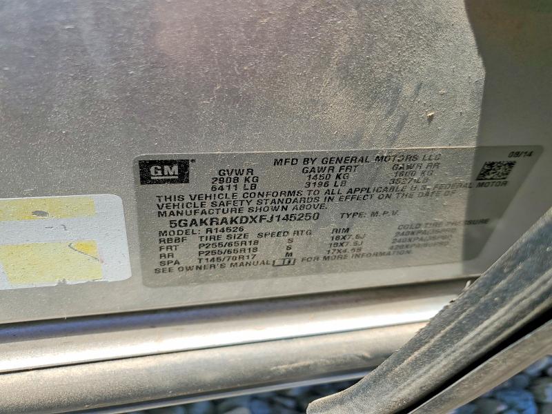 Продаж на аукціоні авто 2015 Buick Enclave, vin: 5GAKRAKDXFJ145250, номер лоту: 53303236