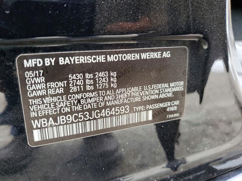 53251026 :رقم المزاد ، WBAJB9C53JG464593 vin ، 2018 Bmw M550xi مزاد بيع