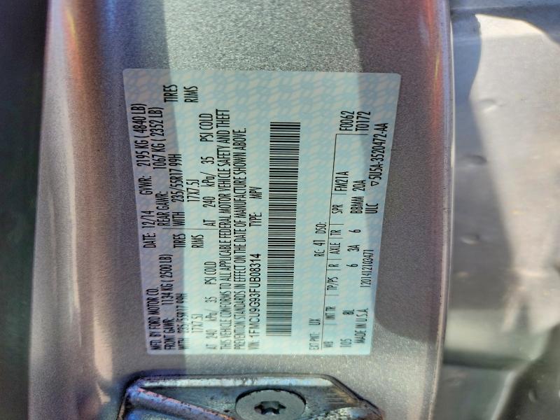 Aukcja sprzedaży 2015 Ford Escape, vin: 1FMCU9G93FUB08314, numer aukcji: 55572136