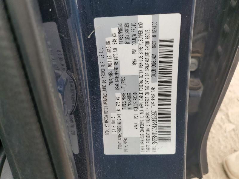 Продажа на аукционе авто 2016 Mazda 3, vin: 3MZBM1V73GM262897, номер лота: 53821666