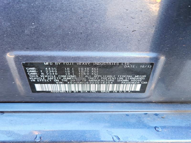 Продаж на аукціоні авто 2013 Subaru Legacy, vin: 4S3BMBG63D3018354, номер лоту: 52871396