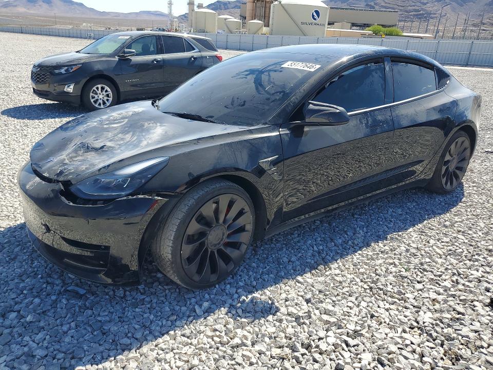 55177646 :رقم المزاد ، 5YJ3E1EC2PF410897 vin ، 2023 Tesla Model 3 مزاد بيع