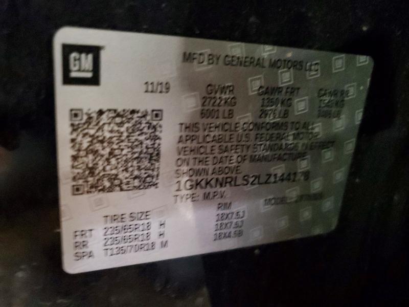 Продаж на аукціоні авто 2020 Gmc Acadia, vin: 1GKKNRLS2LZ144178, номер лоту: 52833206