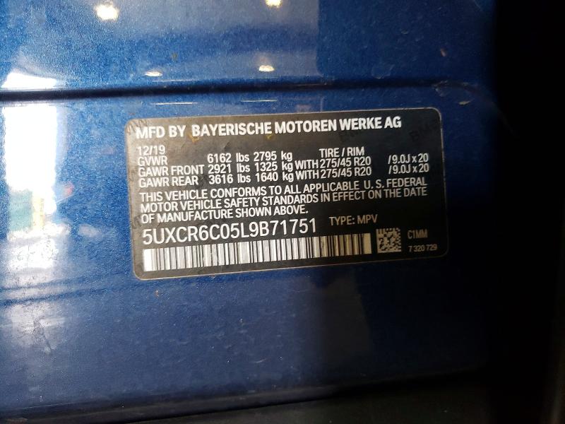 Продажа на аукционе авто 2020 Bmw X5, vin: 5UXCR6C05L9B71751, номер лота: 52523846