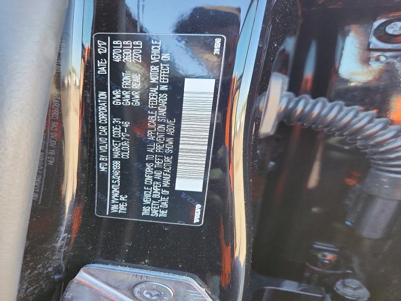 52482946 :رقم المزاد ، YV140MTL5J2461998 vin ، 2018 Volvo S60 مزاد بيع