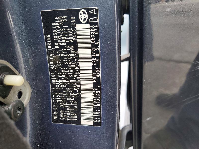 54728286 :رقم المزاد ، 5YFBURHE6FP237110 vin ، 2015 Toyota Corolla مزاد بيع