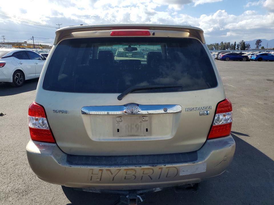 2006 Toyota Highlander მანქანა იყიდება აუქციონზე, vin: JTEDW21A160013251, აუქციონის ნომერი: 55071576