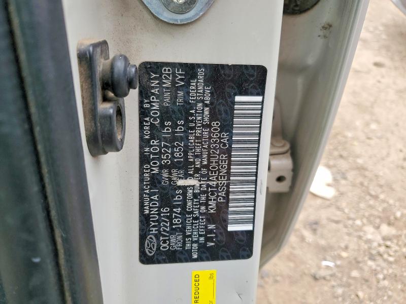 Продаж на аукціоні авто 2017 Hyundai Accent, vin: KMHCT4AE0HU233608, номер лоту: 53045146