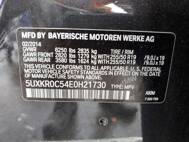 2014 Bmw X5 მანქანა იყიდება აუქციონზე, vin: 5UXKR0C54E0H21730, აუქციონის ნომერი: 52439546