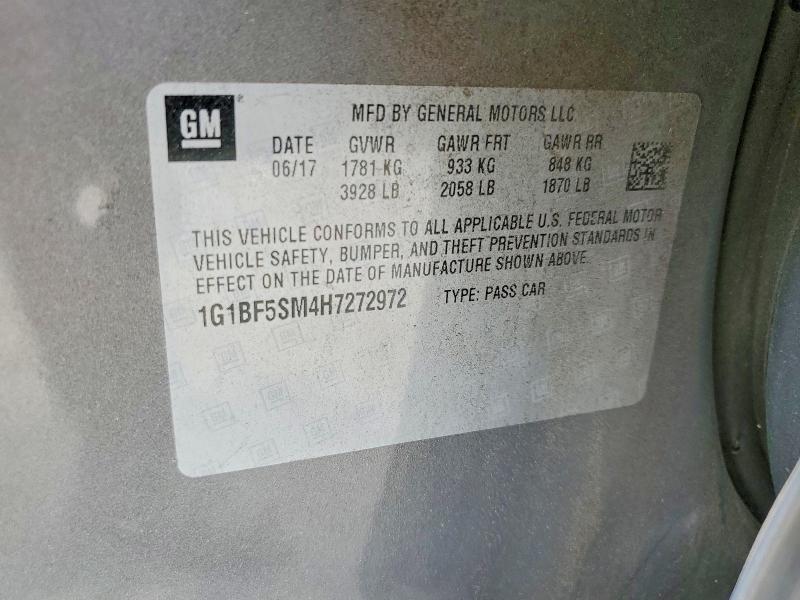 Продаж на аукціоні авто 2017 Chevrolet Cruze, vin: 1G1BF5SM4H7272972, номер лоту: 51982886