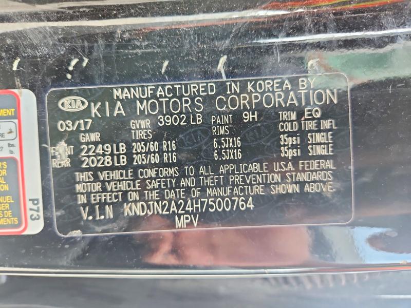 Aukcja sprzedaży 2017 Kia Soul, vin: KNDJN2A24H7500764, numer aukcji: 55358376