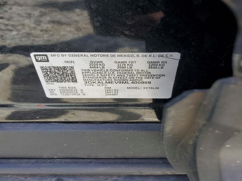2021 Gmc Terrain მანქანა იყიდება აუქციონზე, vin: 3GKALMEV9ML400899, აუქციონის ნომერი: 54442386