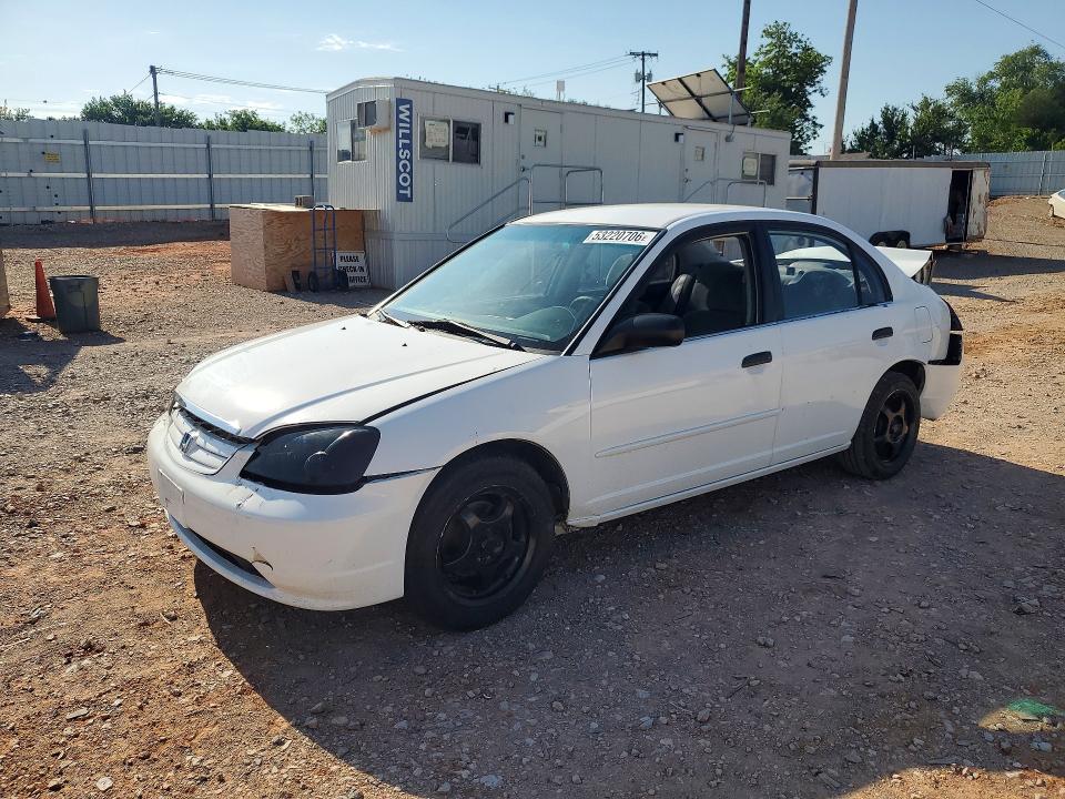 2001 Honda Civic მანქანა იყიდება აუქციონზე, vin: 2HGES16521H569875, აუქციონის ნომერი: 53220706