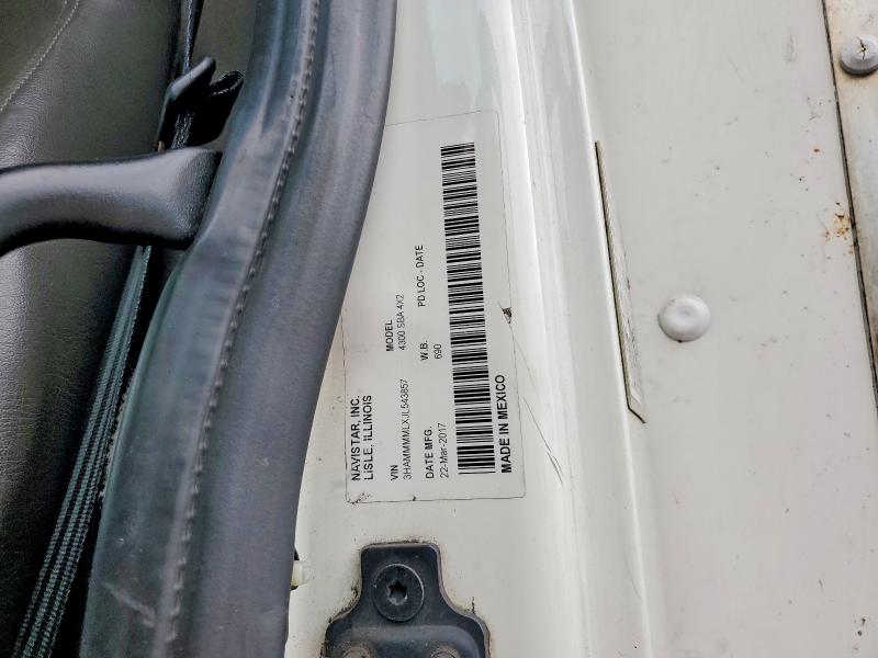 Aukcja sprzedaży 2018 International 4300, vin: 3HAMMMMLXJL543857, numer aukcji: 55279536