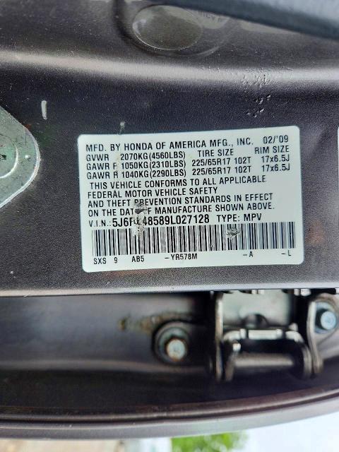Продаж на аукціоні авто 2009 Honda Cr-v, vin: 5J6RE48589L027128, номер лоту: 55008496