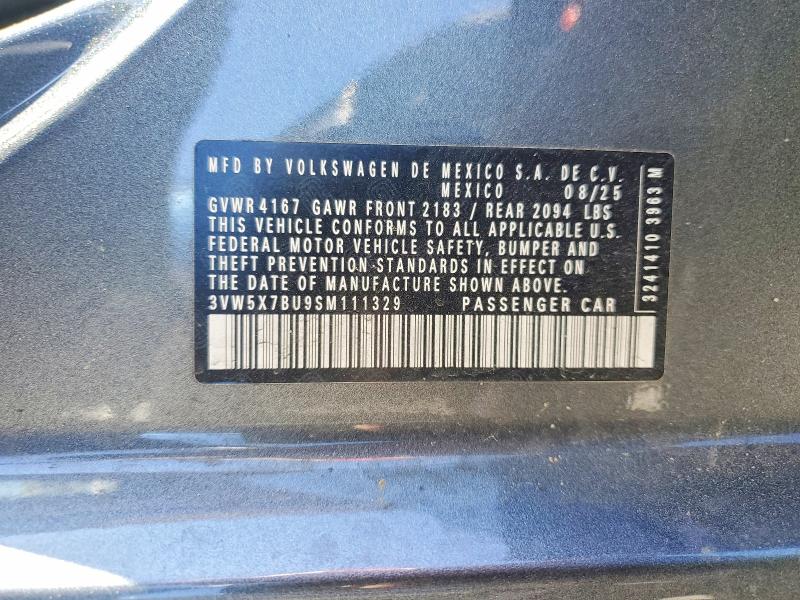 53159776 :رقم المزاد ، 3VW5X7BU9SM111329 vin ، 2025 Volkswagen Jetta مزاد بيع