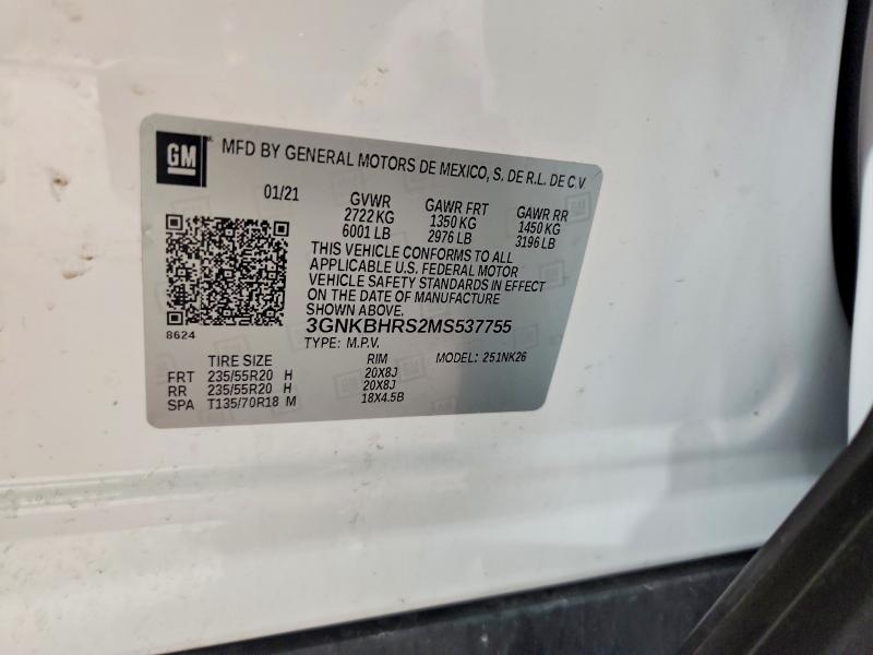 2021 Chevrolet Blazer მანქანა იყიდება აუქციონზე, vin: 3GNKBHRS2MS537755, აუქციონის ნომერი: 51863866