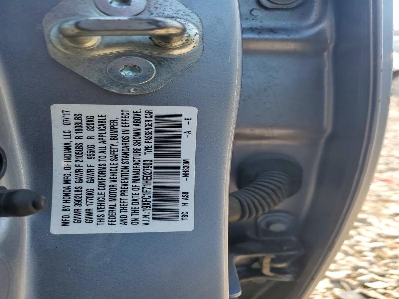 Продаж на аукціоні авто 2017 Honda Civic, vin: 19XFC1F71HE027903, номер лоту: 55083406