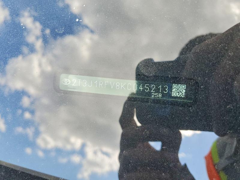 Aukcja sprzedaży 2019 Toyota Rav4, vin: 2T3J1RFV8KC045213, numer aukcji: 53792866