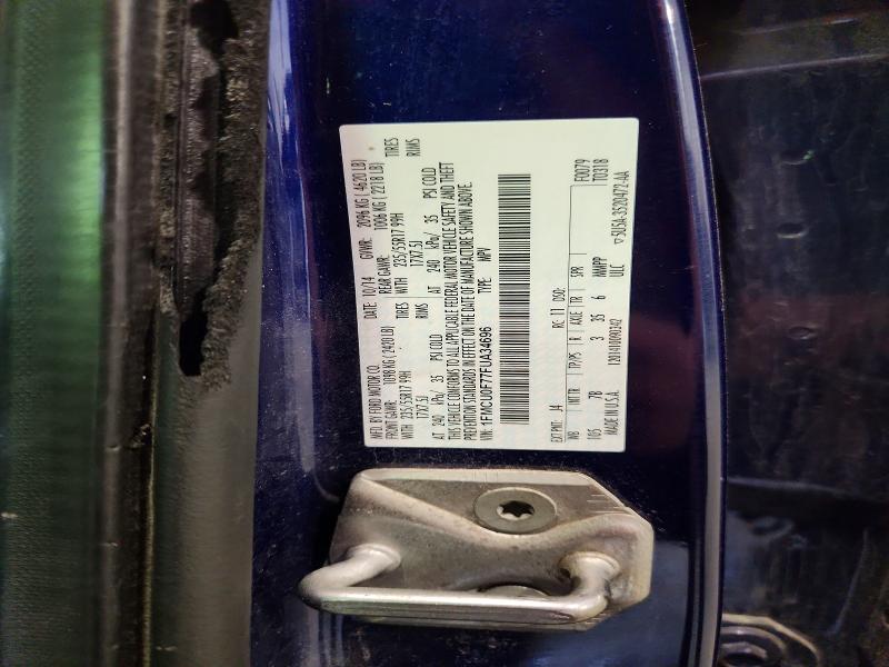 2015 Ford Escape მანქანა იყიდება აუქციონზე, vin: 1FMCU0F77FUA34696, აუქციონის ნომერი: 54323176