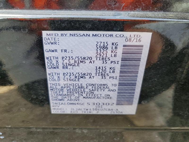 Продаж на аукціоні авто 2016 Infiniti Qx60, vin: 5N1AL0MN4GC530302, номер лоту: 54448416