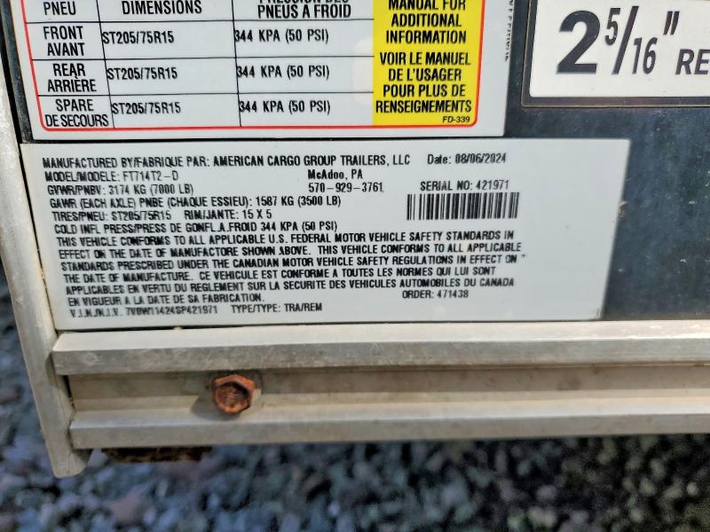 Продажа на аукционе авто 2025 Wells Cargo Unknown, vin: 7V0W11424SP421971, номер лота: 51502606