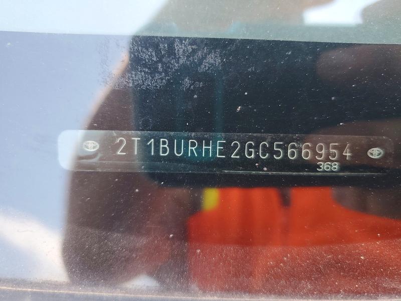2020 Toyota Corolla მანქანა იყიდება აუქციონზე, vin: 2T1BURHE2GC566954, აუქციონის ნომერი: 53850146