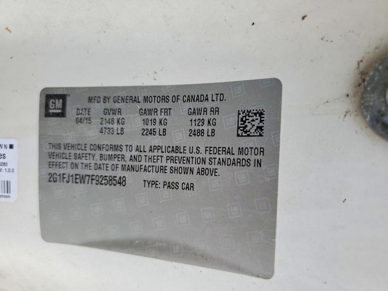 Продаж на аукціоні авто 2015 Chevrolet Camaro, vin: 2G1FJ1EW7F9258548, номер лоту: 52481206