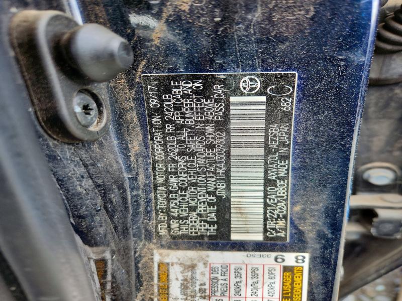 47287876 :رقم المزاد ، JTNB11HK4J3039302 vin ، 2018 Toyota Camry مزاد بيع
