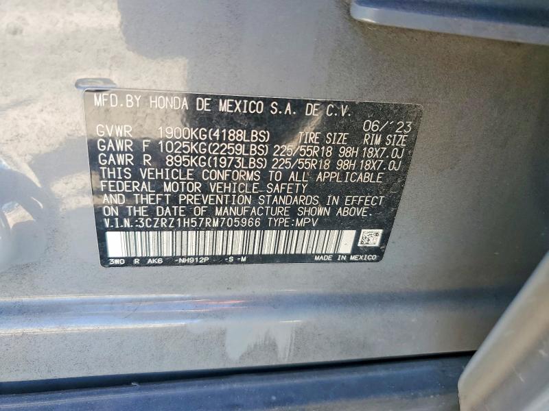 Продаж на аукціоні авто 2024 Honda Hr-v, vin: 3CZRZ1H57RM705966, номер лоту: 52857256