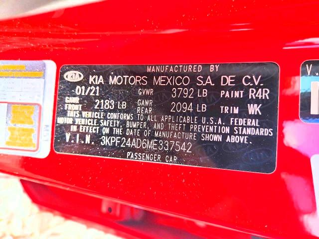 Продажа на аукционе авто 2021 Kia Forte, vin: 3KPF24AD6ME337542, номер лота: 52572216