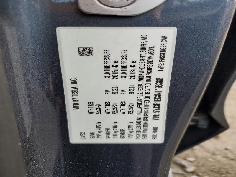 Продажа на аукционе авто 2022 Tesla Model 3, vin: 5YJ3E1EC8NF198388, номер лота: 55181686