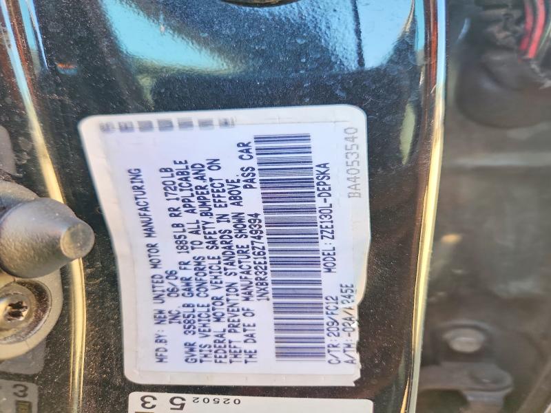 Aukcja sprzedaży 2006 Toyota Corolla, vin: 1NXBR32E16Z749394, numer aukcji: 53963426