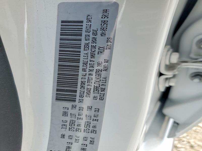 54920606 :رقم المزاد ، 1C6RREJTXLN160792 vin ، 2020 Ram 1500 مزاد بيع