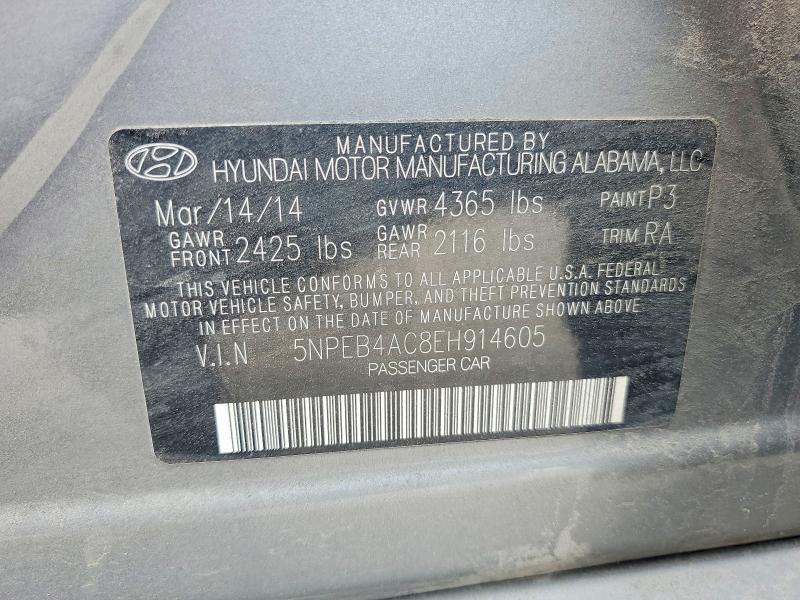 Продаж на аукціоні авто 2014 Hyundai Sonata, vin: 5NPEB4AC8EH914605, номер лоту: 54769246