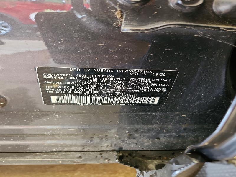 Продаж на аукціоні авто 2021 Subaru Forester, vin: JF2SKAXC9MH409860, номер лоту: 51886086