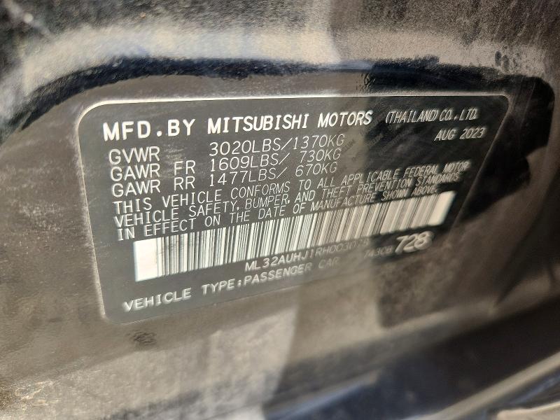 Продаж на аукціоні авто 2024 Mitsubishi Mirage, vin: ML32AUHJ1RH003078, номер лоту: 52522056