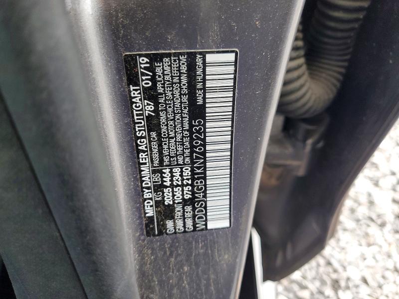 2019 Mercedes-benz Cla მანქანა იყიდება აუქციონზე, vin: WDDSJ4GB1KN769235, აუქციონის ნომერი: 53772436